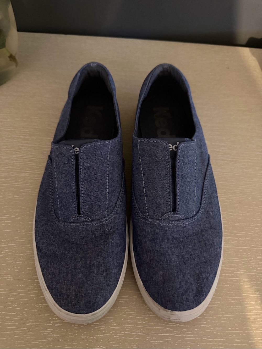 Keds Women’s Slip-On Canvas Loafers in Navy Blue